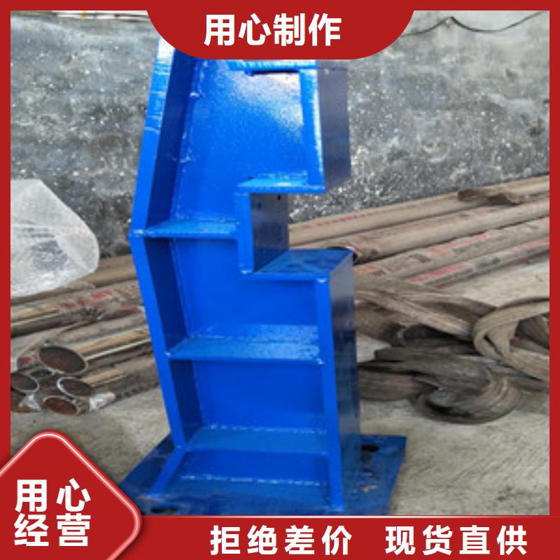 橋梁護欄立柱_鍍鋅噴塑防撞欄我們更專業本地生產廠家