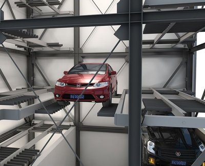 【立體車庫_負(fù)一正一立體車庫多種工藝】