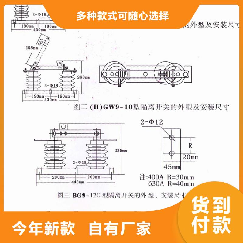 品牌【羿振电气】HGW9-15G/630A隔离刀闸生产厂家当地生产厂家