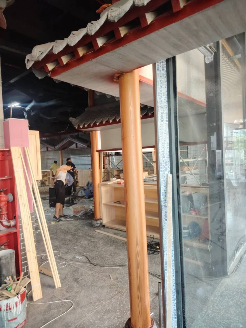 生態復古木紋漆，方鋼圓管木紋漆，藝術涂料批發價格