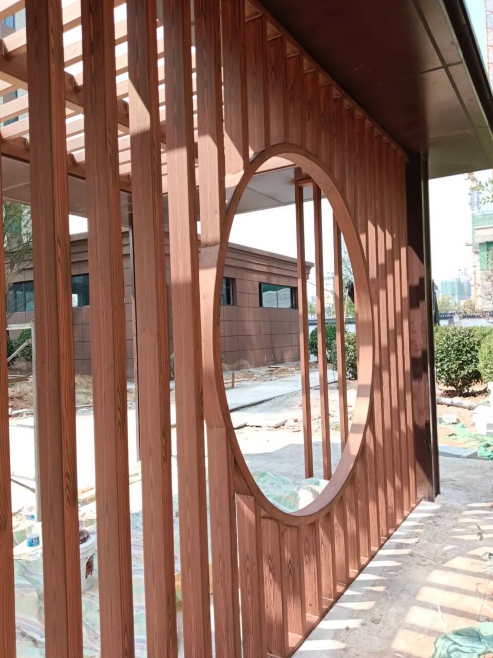 廊架長廊木紋漆廠家施工支持定制