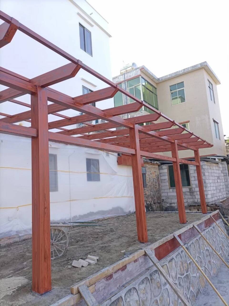 園林景區(qū)涼亭木紋漆批發(fā)價(jià)格